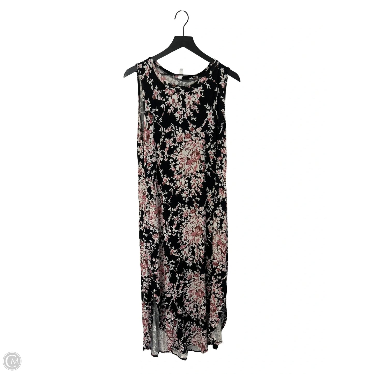 Dress Casual Maxi By Clothes Mentor In Floral Print, Size: L