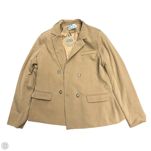 Blazer By Clothes Mentor In Tan, Size: M