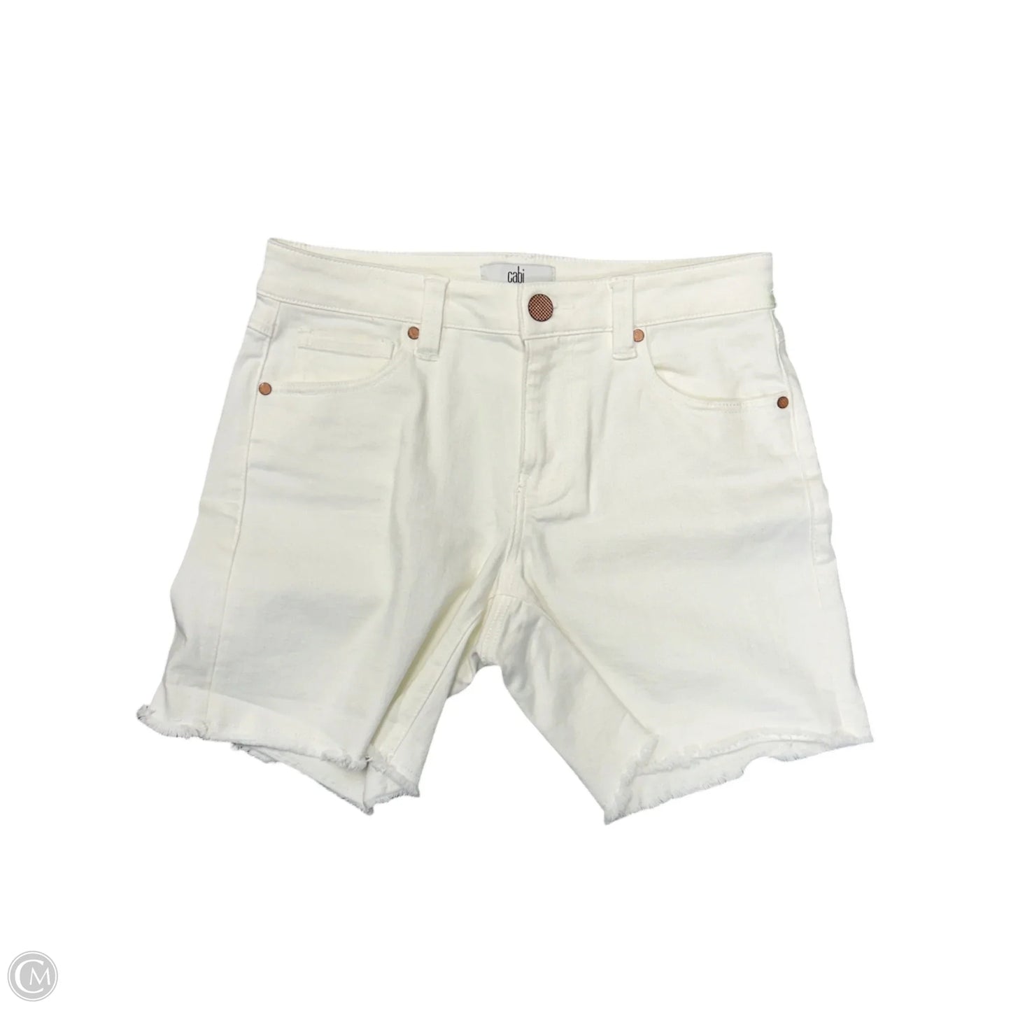 Shorts By Cabi In White Denim, Size: 2