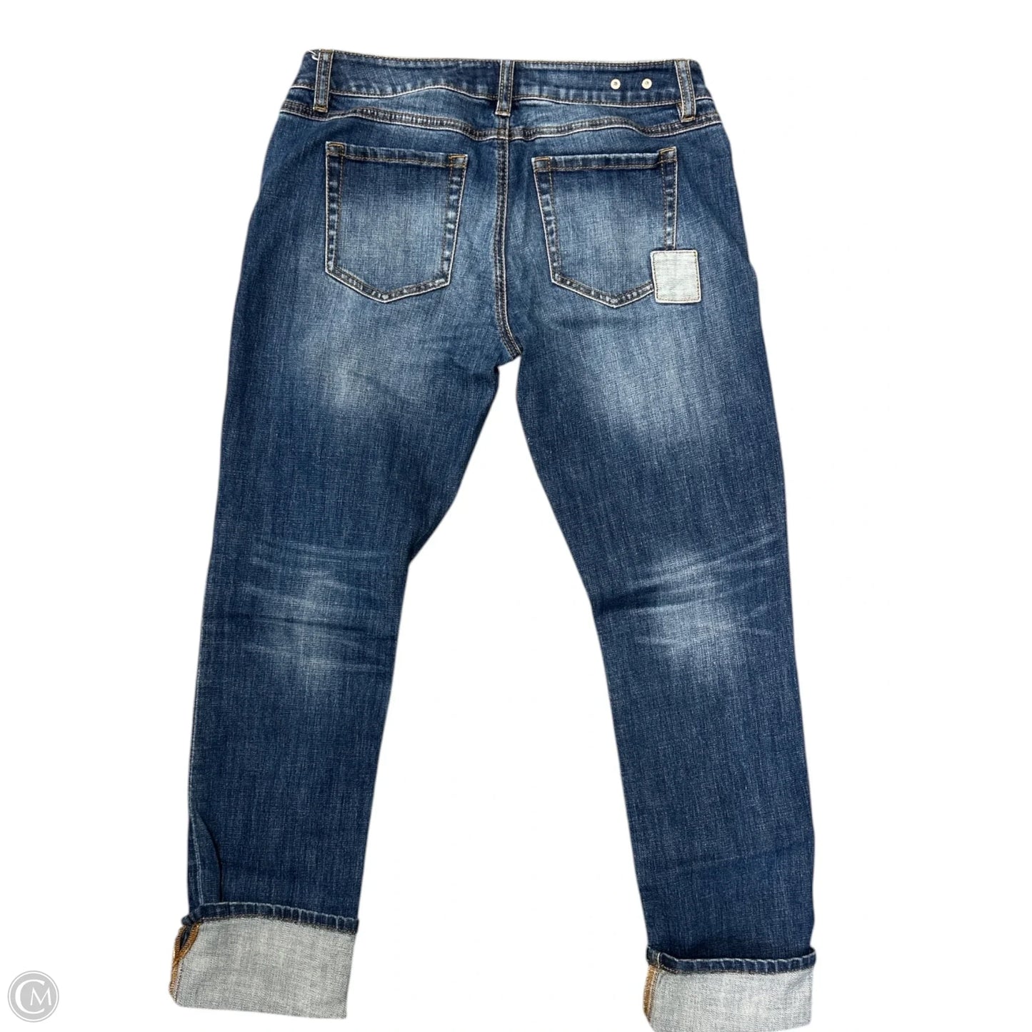Jeans Straight By Cabi In Blue Denim, Size: 2