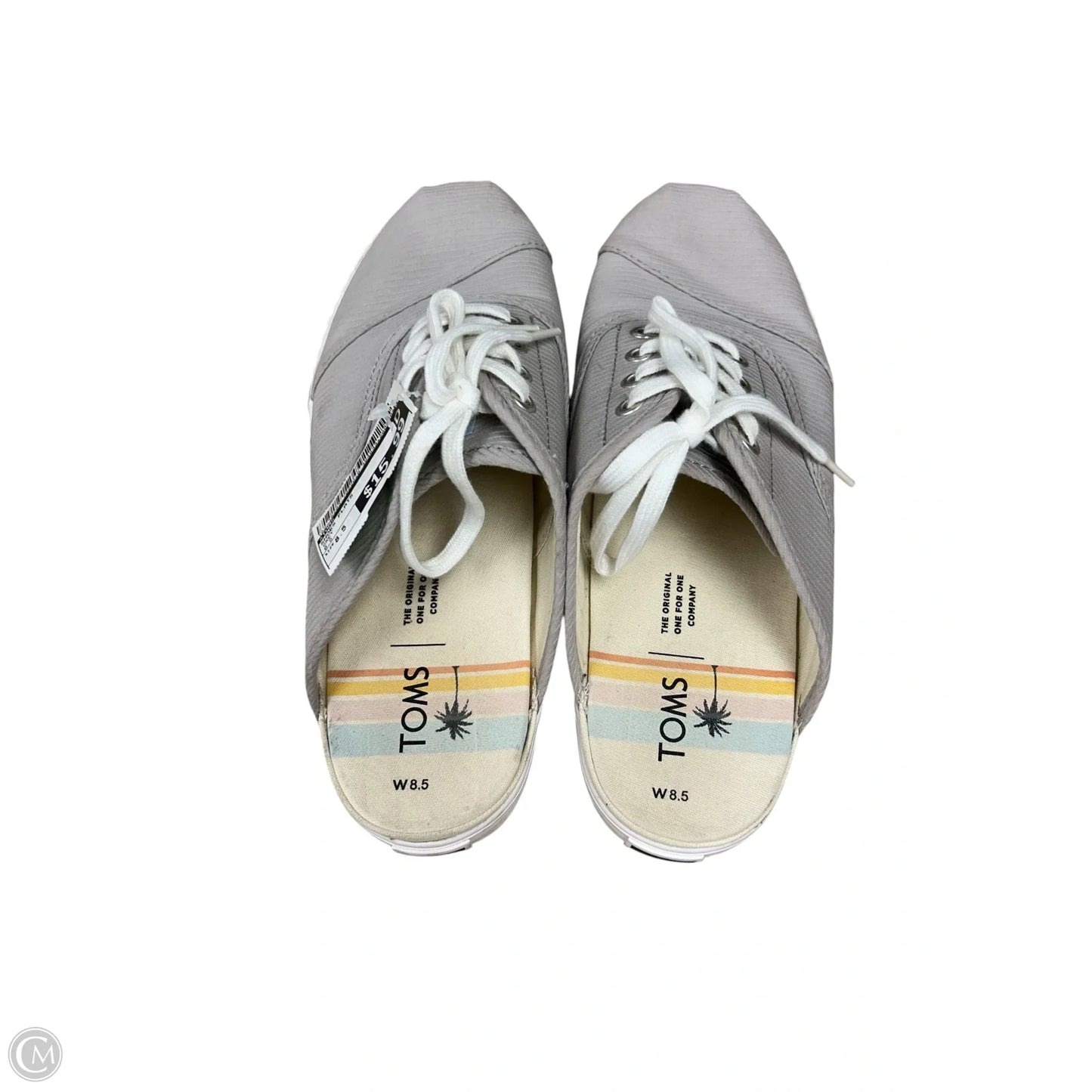 Shoes Flats By Toms In Grey, Size: 8.5