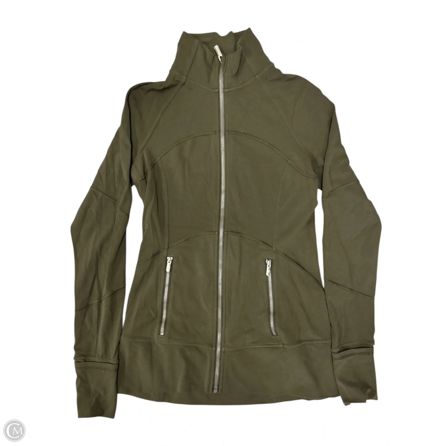 Athletic Jacket By Lululemon In Green, Size: 4