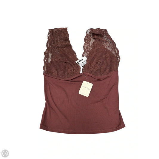 Top Sleeveless By Free People In Brown, Size: S
