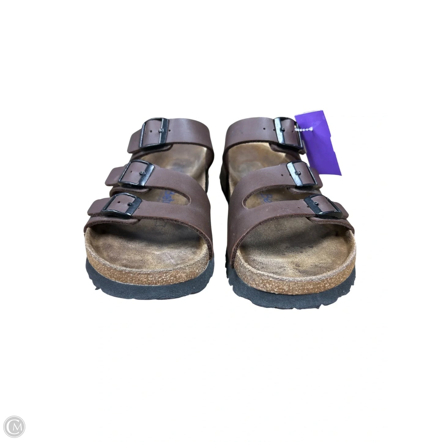 Sandals Flats By Clothes Mentor In Brown, Size: 7