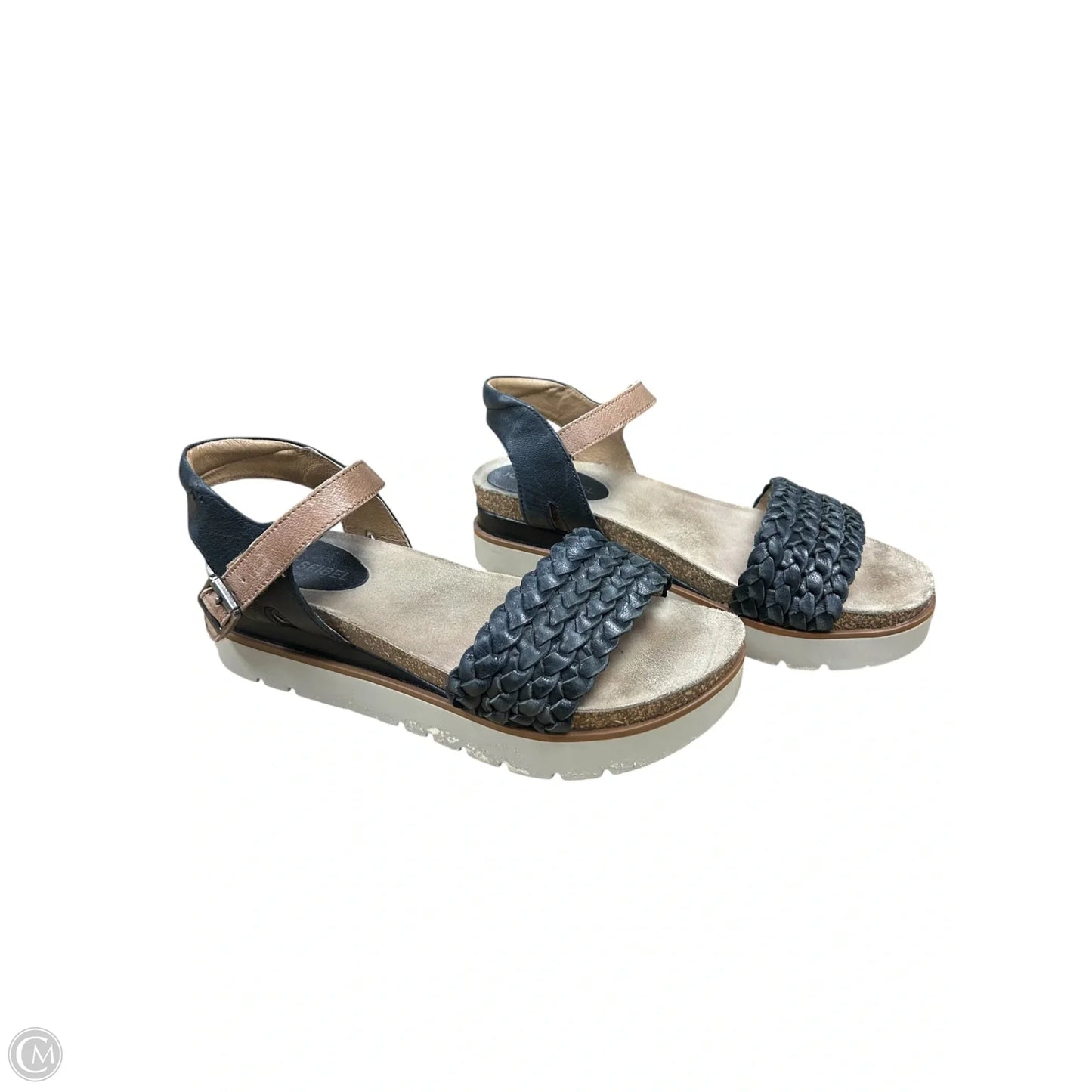 Sandals Heels Platform By Josef Seibel In Black, Size: 9