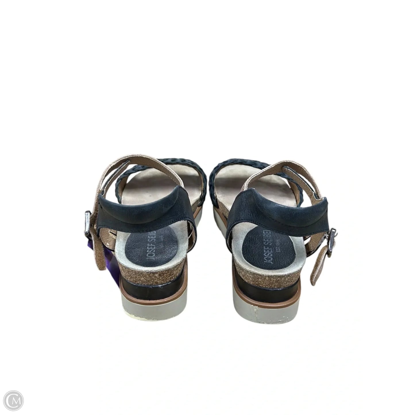Sandals Heels Platform By Josef Seibel In Black, Size: 9