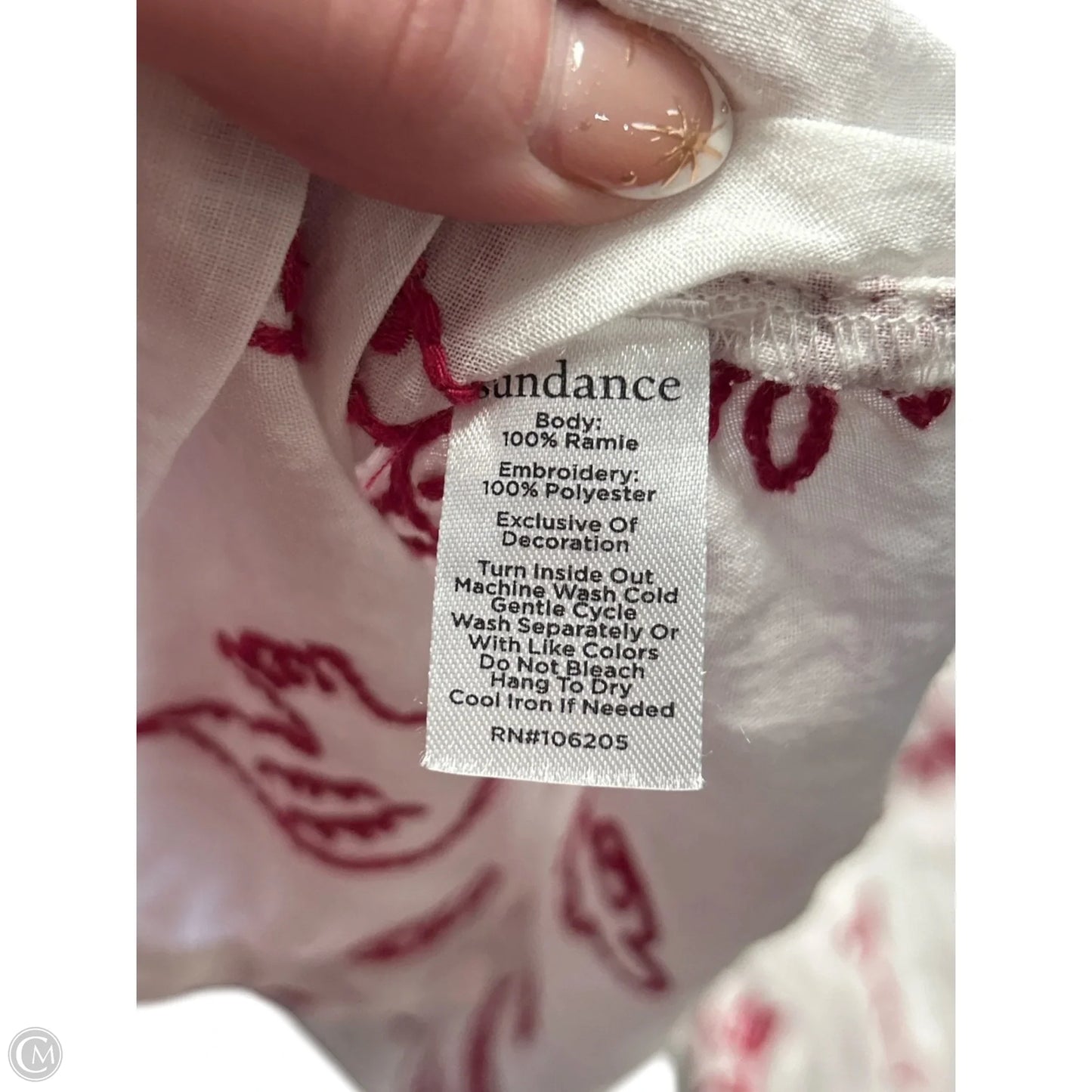 Blouse Long Sleeve By Sundance In White, Size: S