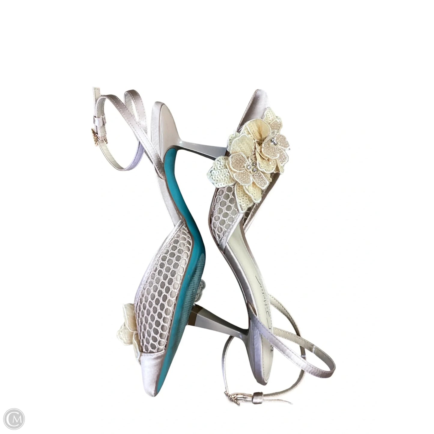 Shoes Heels Kitten By Betsey Johnson In Cream, Size: 8