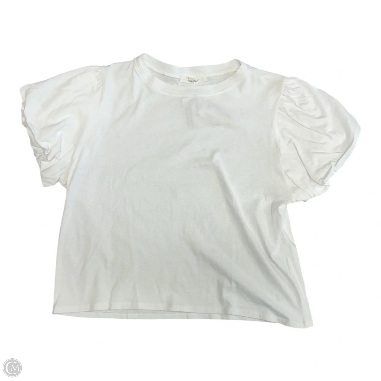 Top Short Sleeve By Tres Bien In White, Size: M