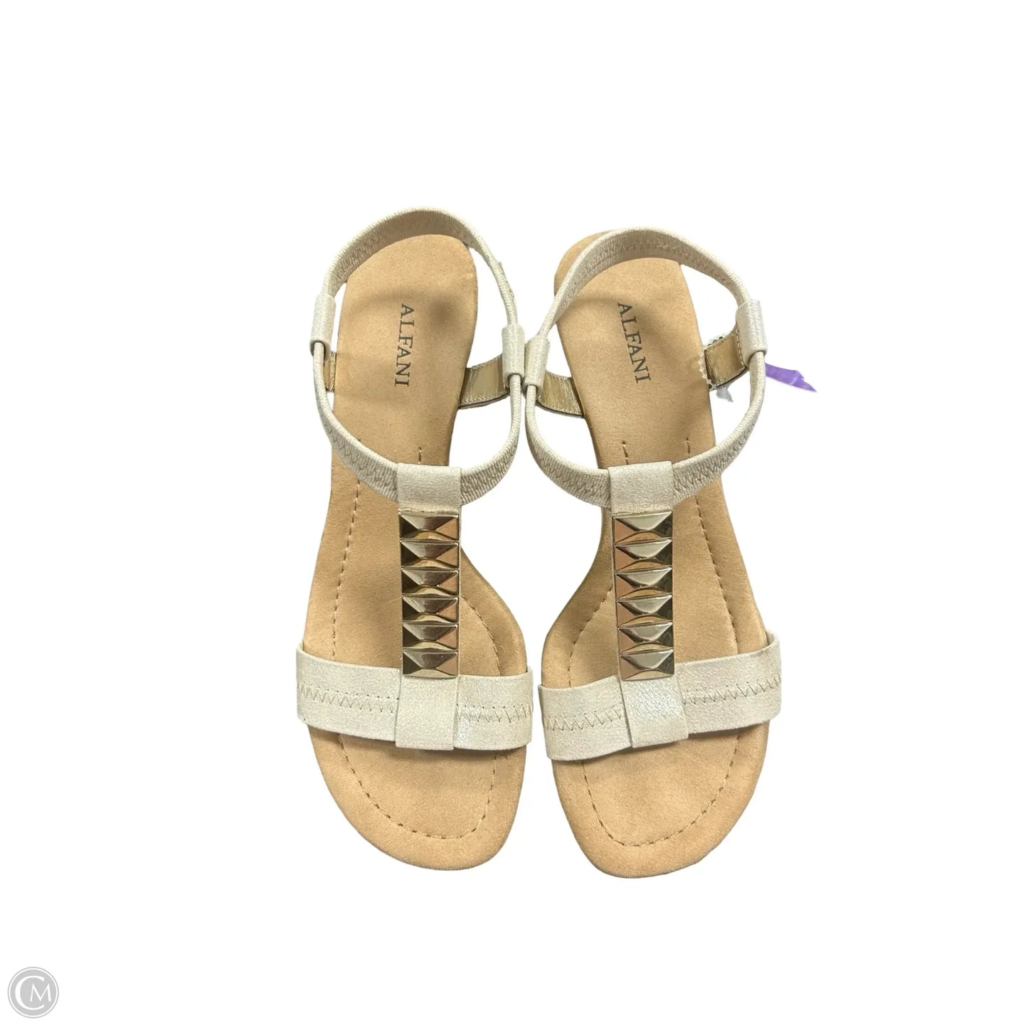 Sandals Flats By Alfani In Gold, Size: 6