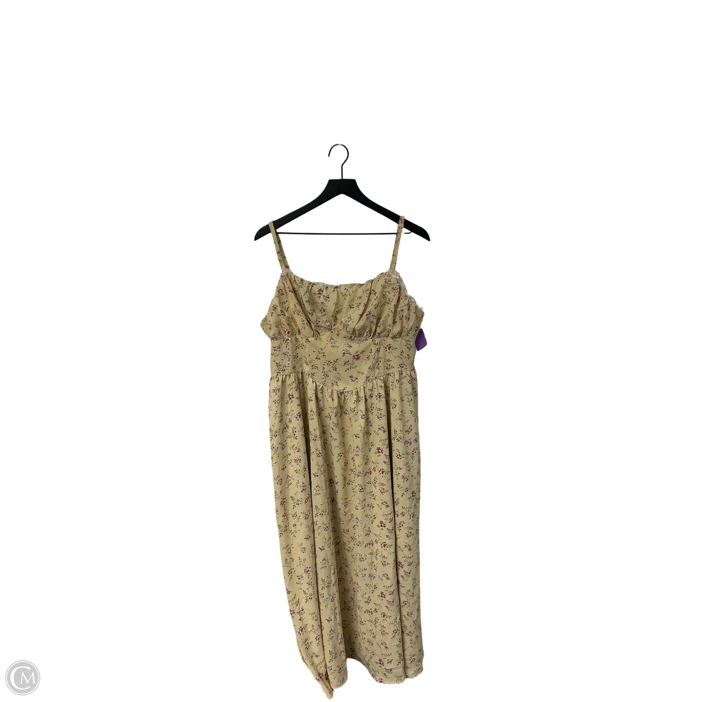 Dress Casual Midi By Clothes Mentor In Floral Print, Size: 2x