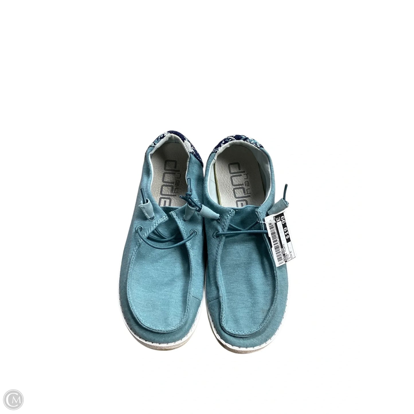 Shoes Flats By Hey Dude In Blue, Size: 7