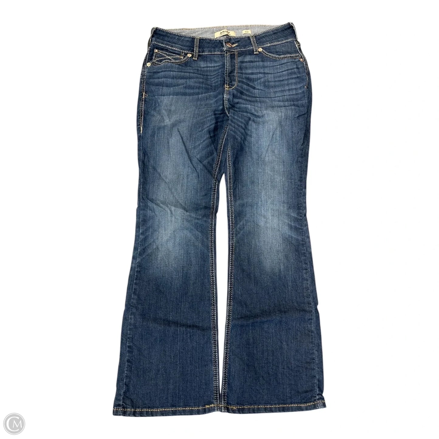 Jeans Boot Cut By Ariat In Blue Denim, Size: 12