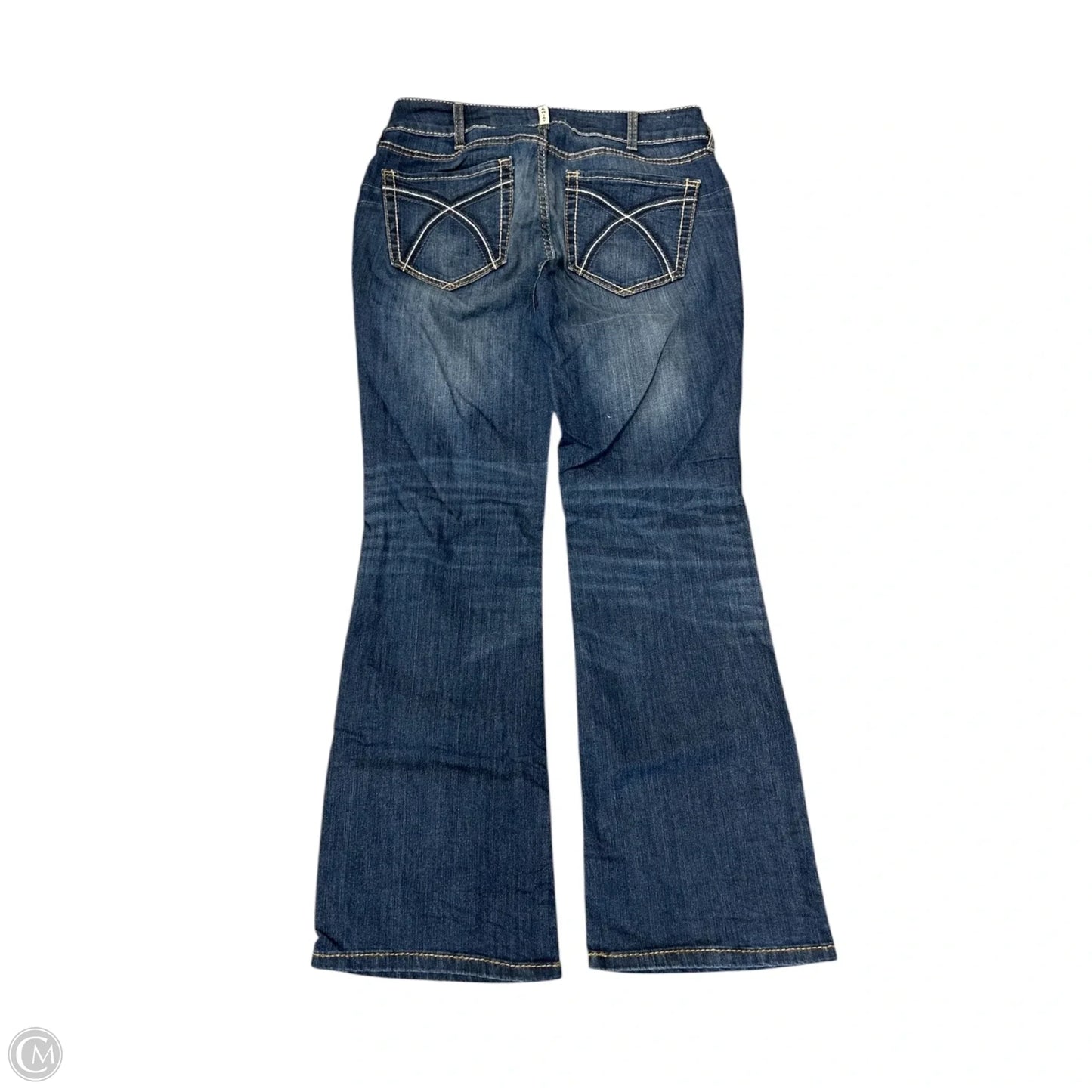 Jeans Boot Cut By Ariat In Blue Denim, Size: 12