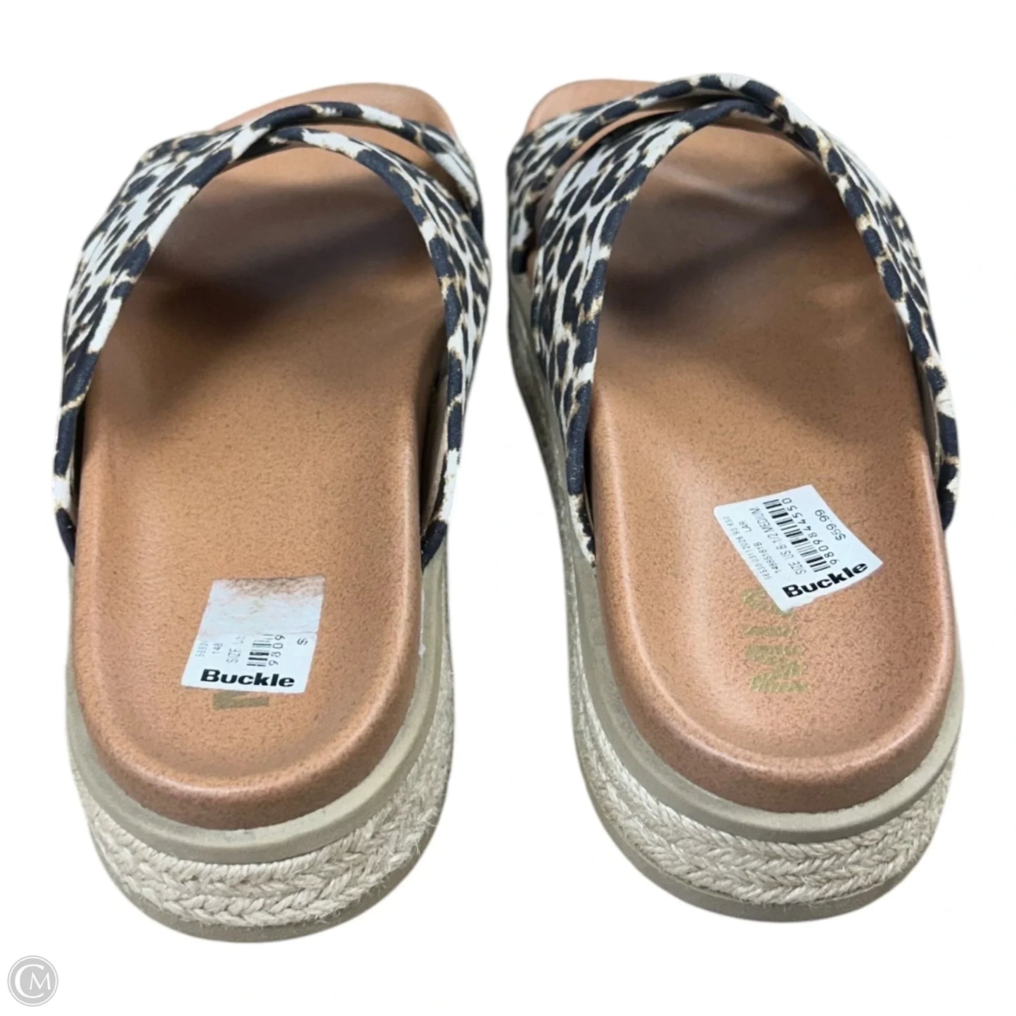 Sandals Heels Platform By Mia In Animal Print, Size: 8.5