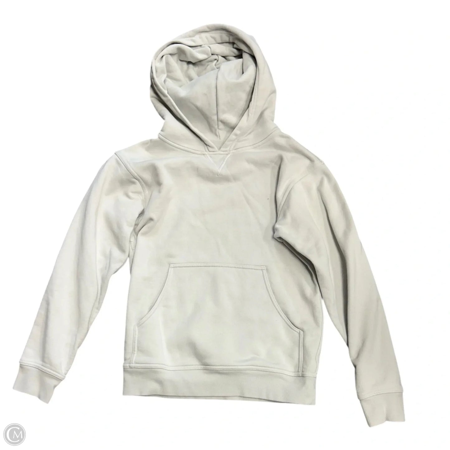 Athletic Sweatshirt Hoodie By Lululemon In Grey, Size: 2