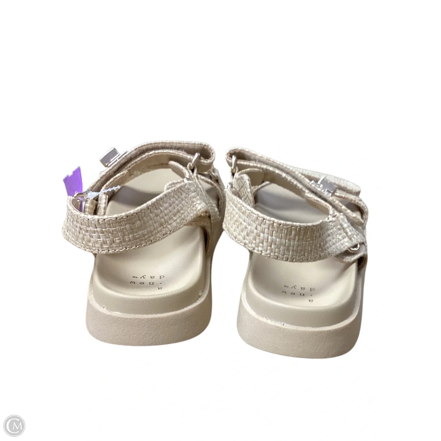Sandals Flats By A New Day In Beige, Size: 6