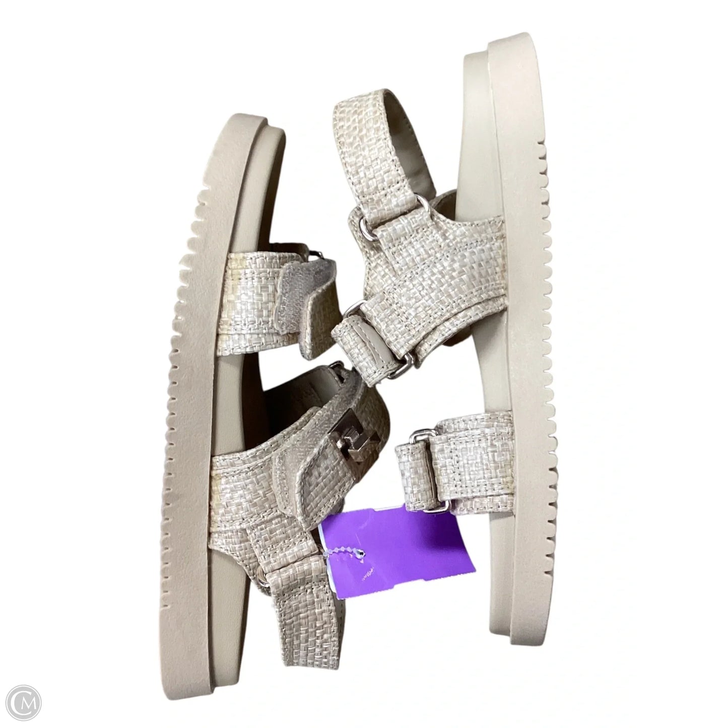 Sandals Flats By A New Day In Beige, Size: 6