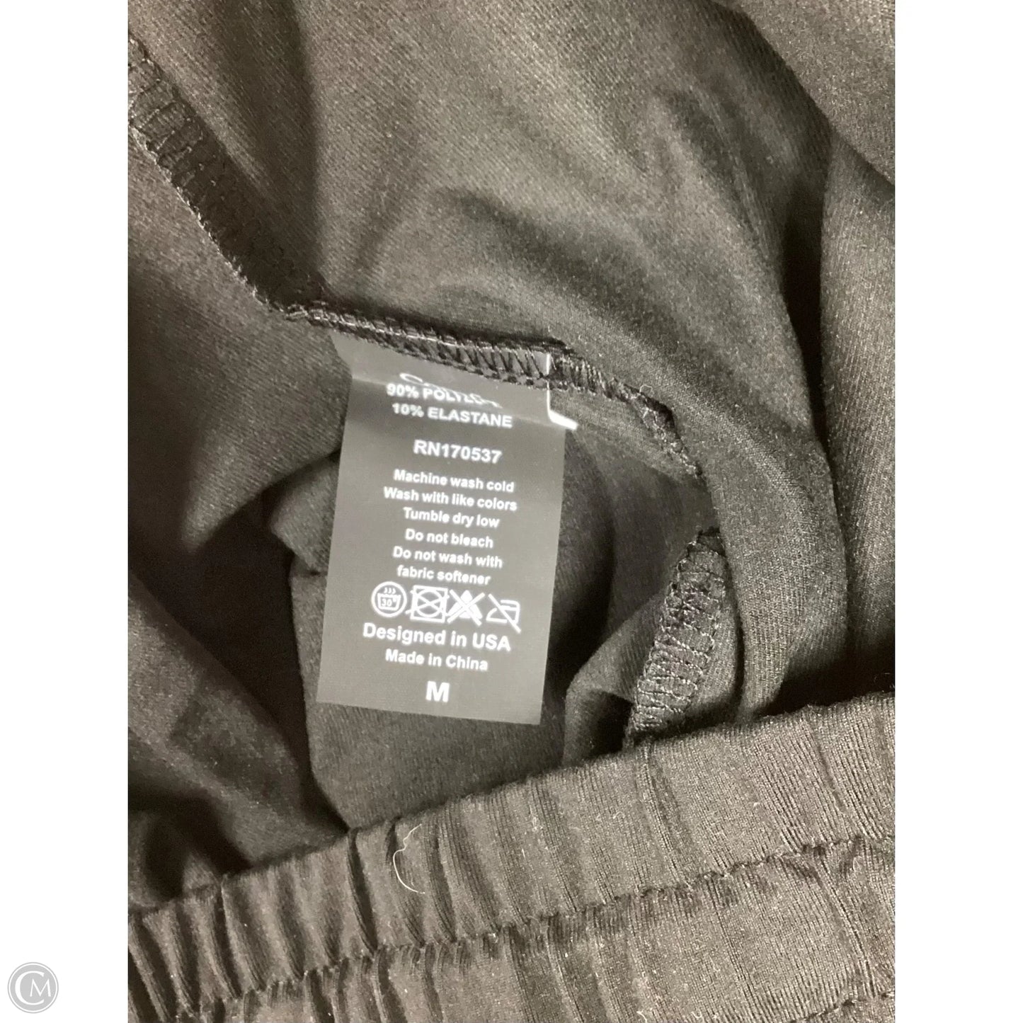 Athletic Pants By Cmb In Black, Size: M