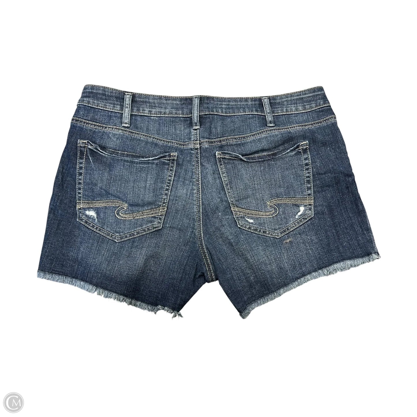 Shorts By Silver In Blue Denim, Size: 14