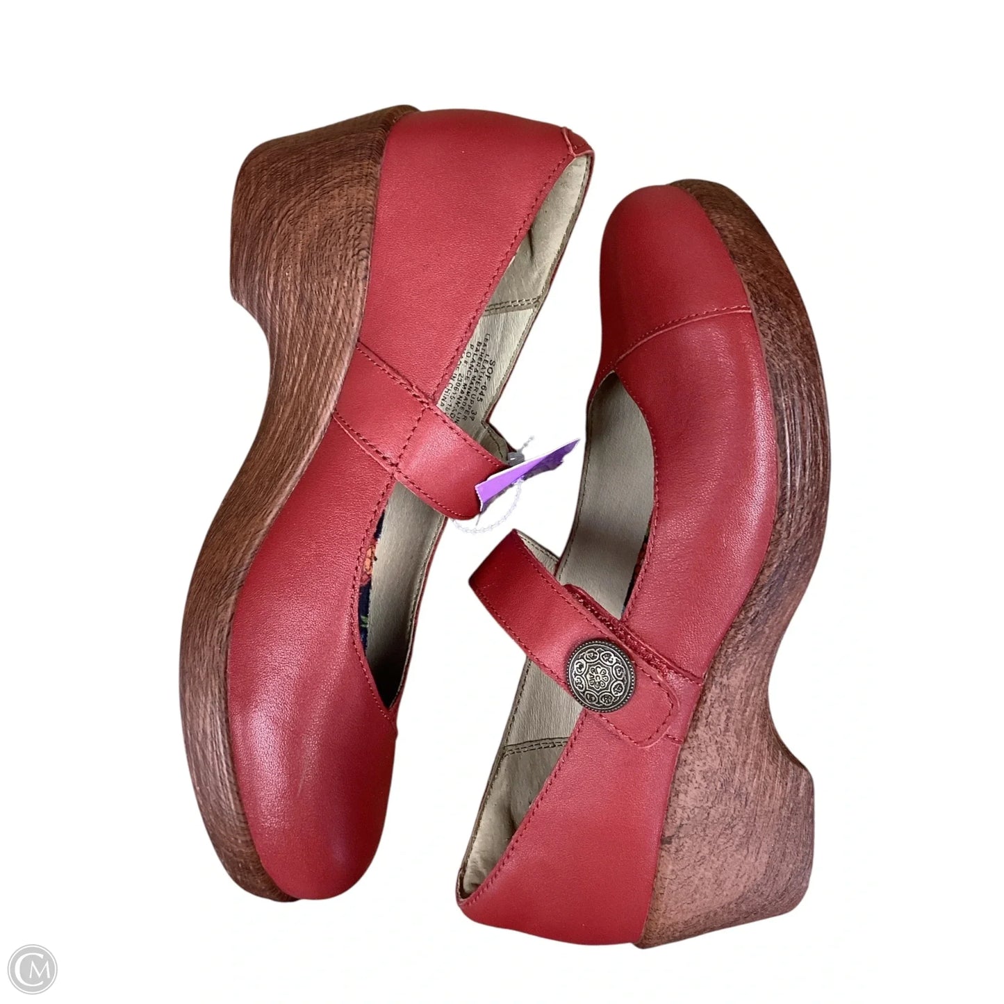 Shoes Heels Block By Alegria In Red, Size: 7.5