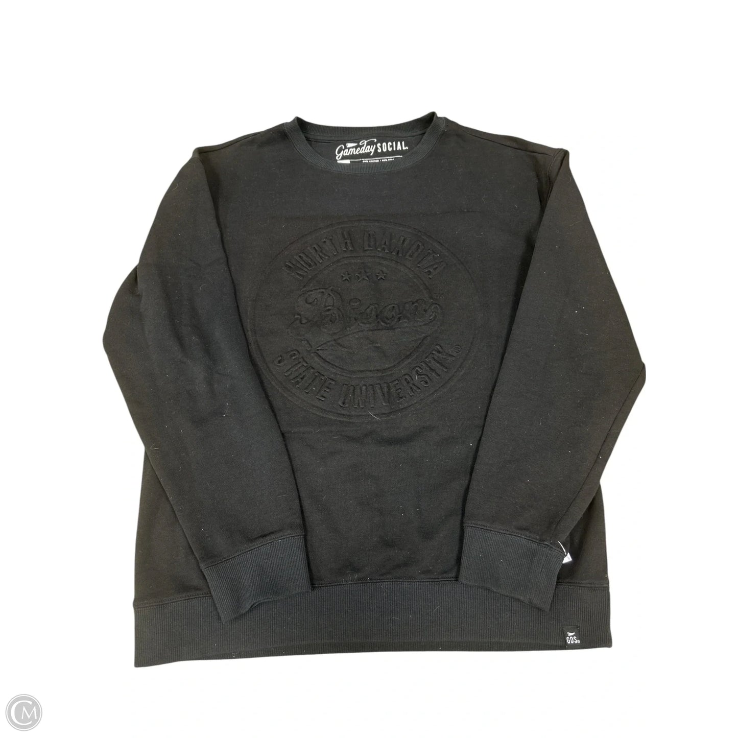 Sweatshirt Crewneck By Clothes Mentor In Black, Size: L