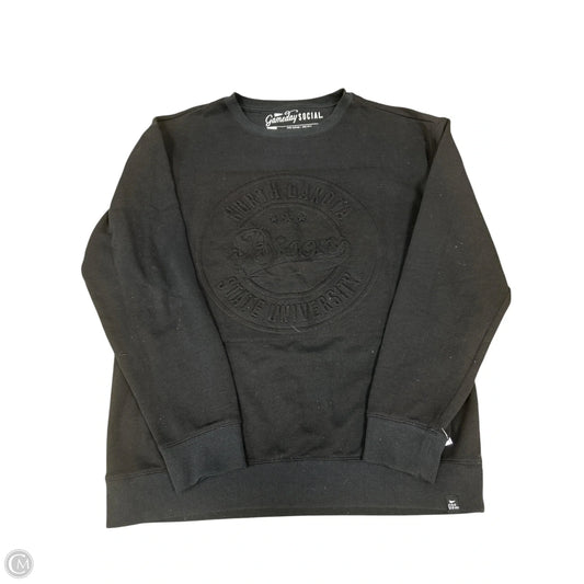 Sweatshirt Crewneck By Clothes Mentor In Black, Size: L