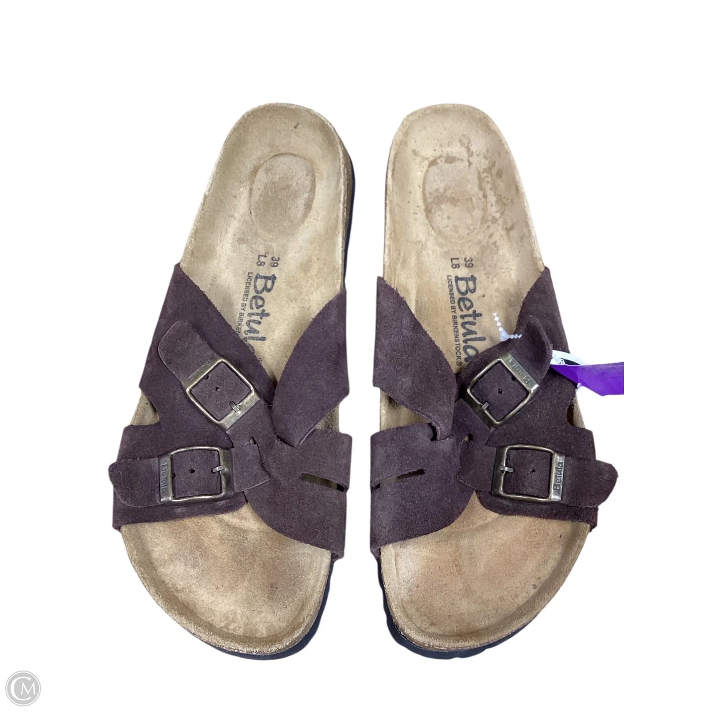 Sandals Flats By Clothes Mentor In Brown, Size: 8