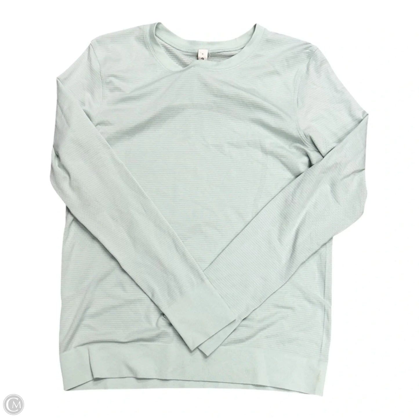 Athletic Top Long Sleeve Crewneck By Lululemon In Green, Size: 6
