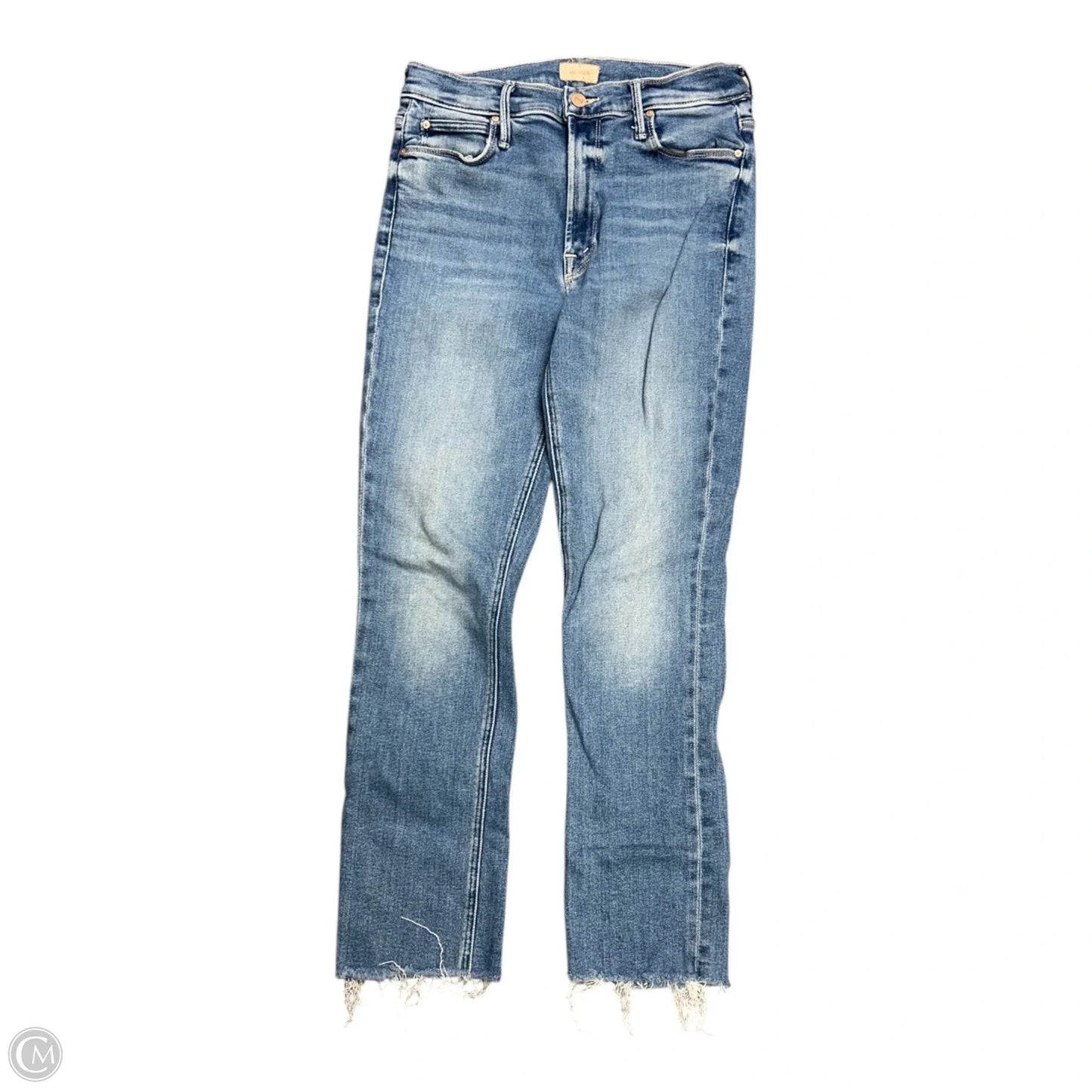 Jeans Straight By Mother In Blue Denim, Size: 6
