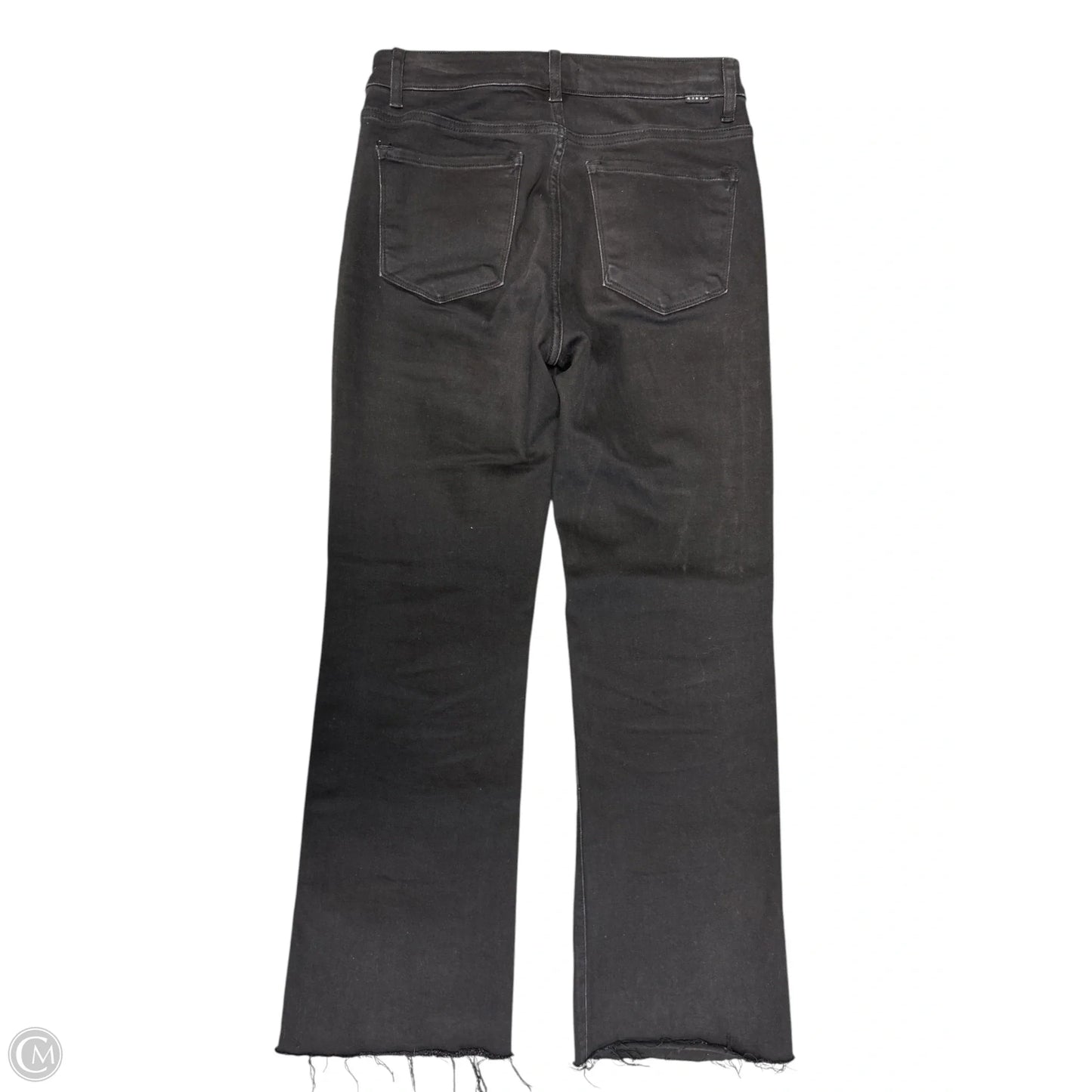 Jeans Wide Leg By Risen In Black Denim, Size: 10