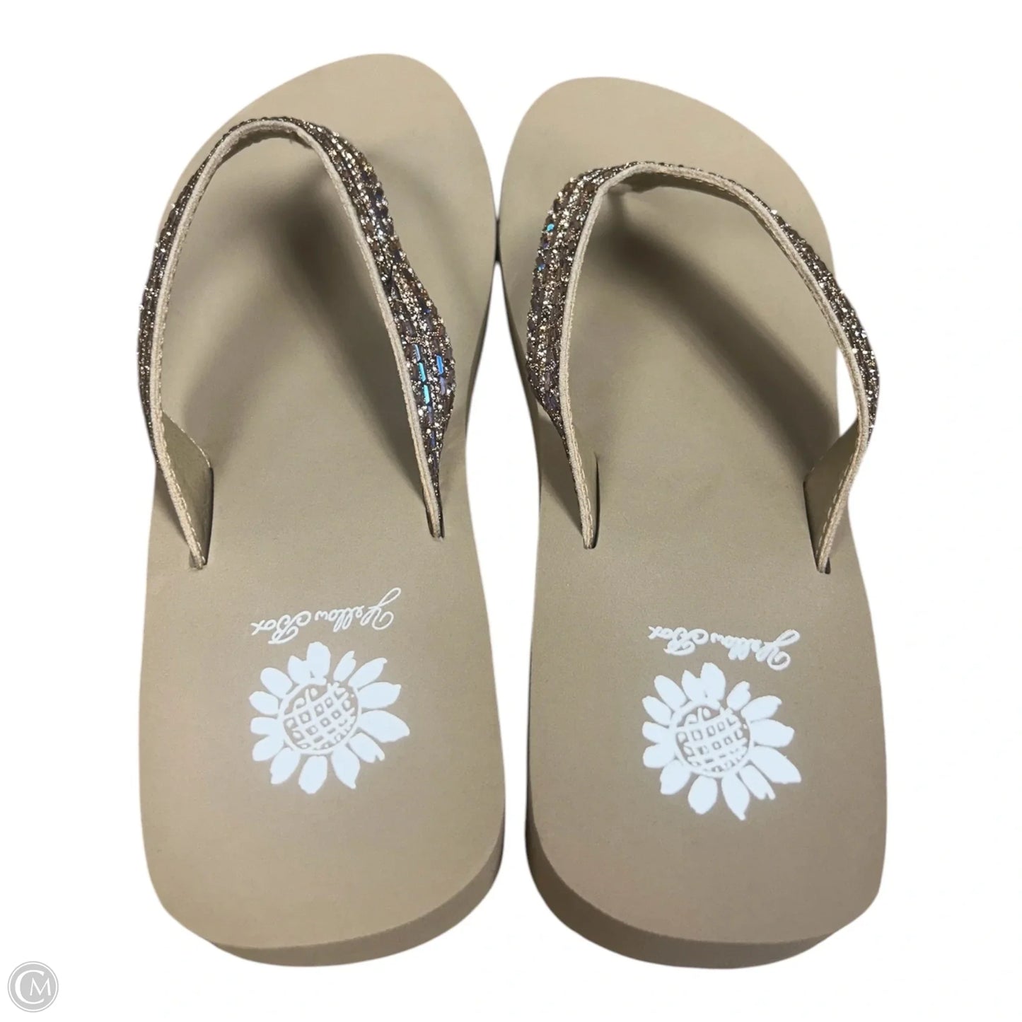 Sandals Flip Flops By Yellow Box In Tan, Size: 7