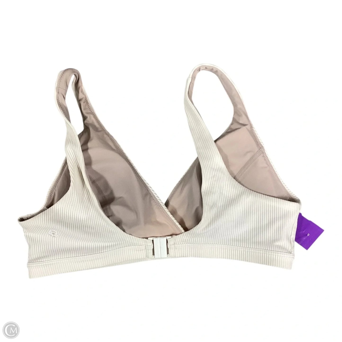 Athletic Bra By Lululemon In Cream, Size: 8