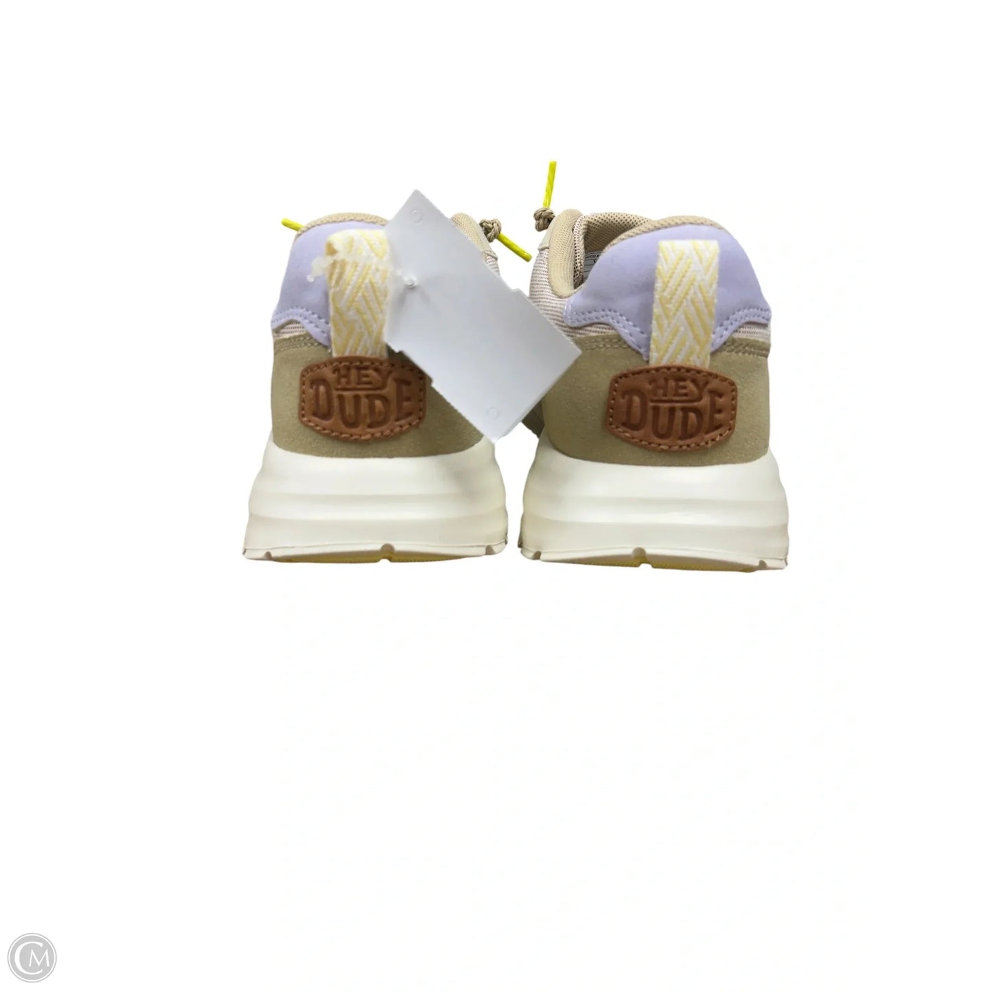 Shoes Sneakers By Hey Dude In Pink & Tan, Size: 7