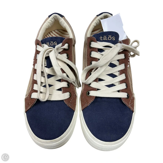 Shoes Sneakers By Taos In Blue & Brown, Size: 7.5