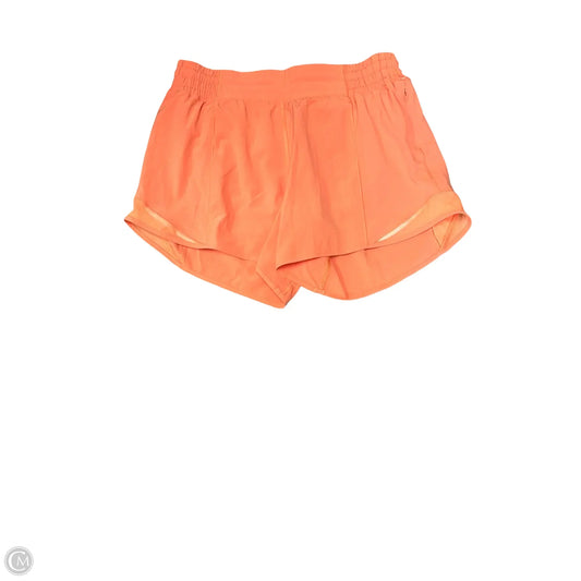 Athletic Shorts By Lululemon In Orange, Size: 8