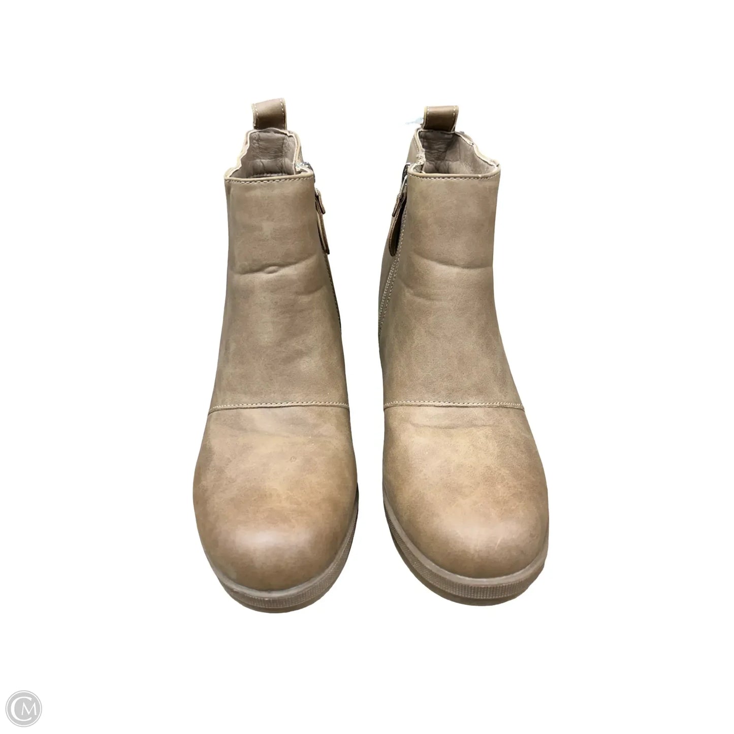 Boots Ankle Heels By Clothes Mentor In Brown, Size: 8