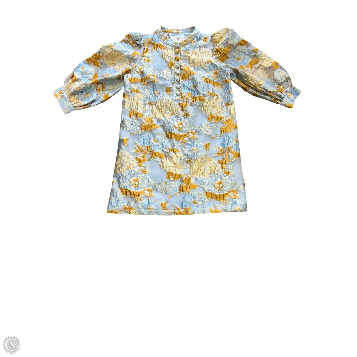 Dress Party Short By Pomander Place In Blue & Yellow, Size: M