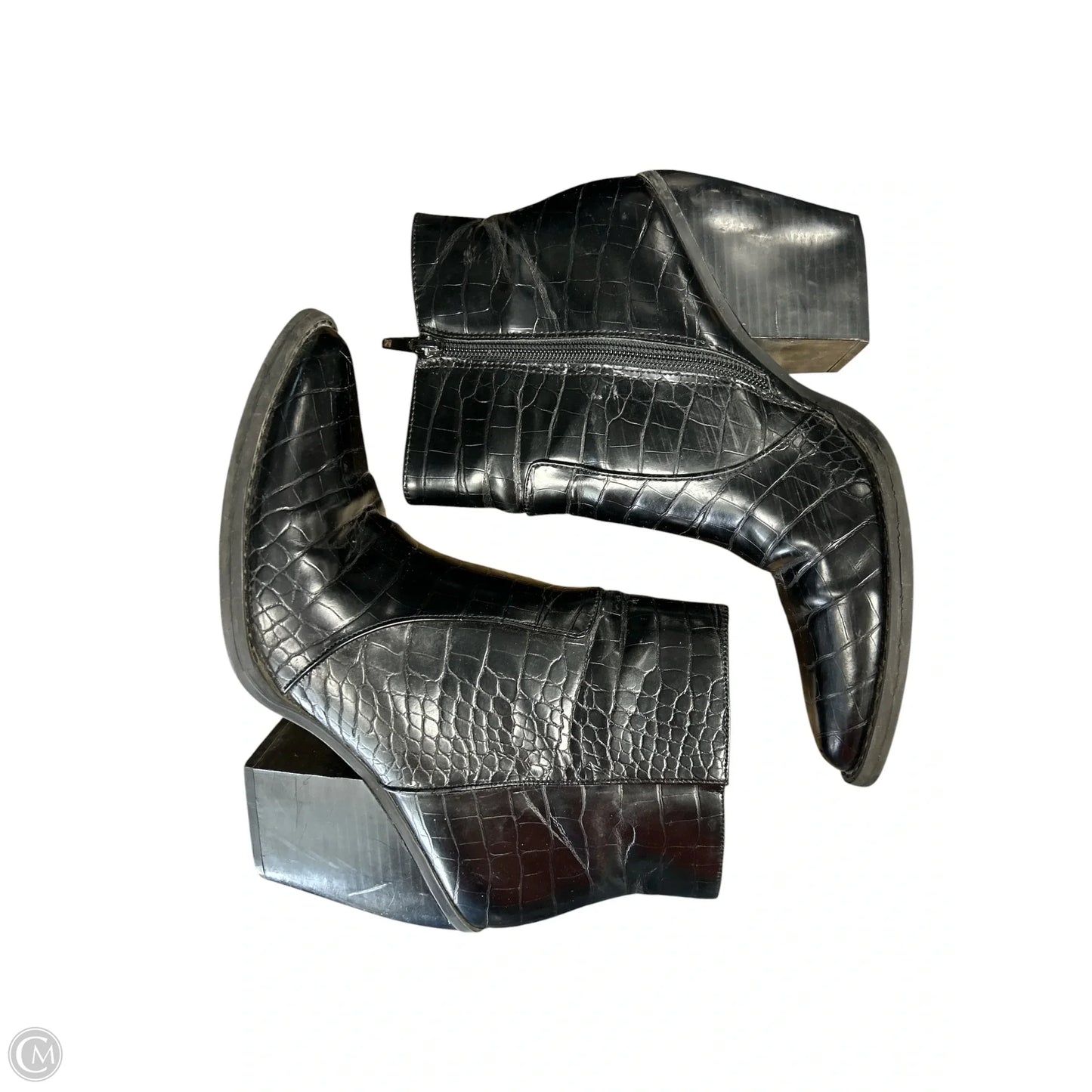 Boots Ankle Heels By Madden Girl In Black, Size: 10