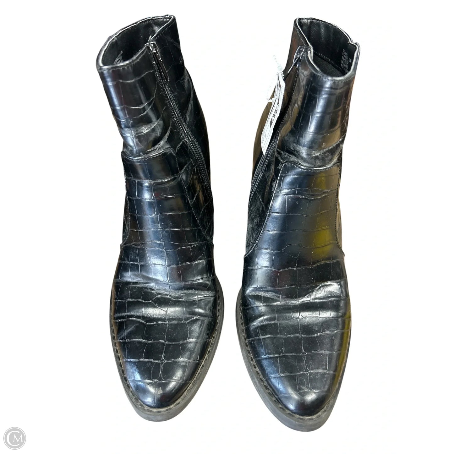 Boots Ankle Heels By Madden Girl In Black, Size: 10
