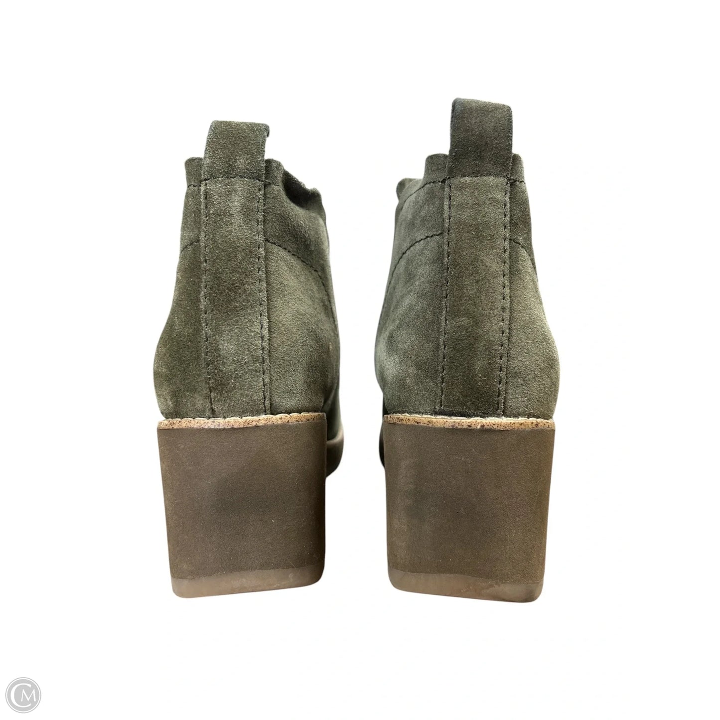 Boots Ankle Heels By Sofft In Green, Size: 9