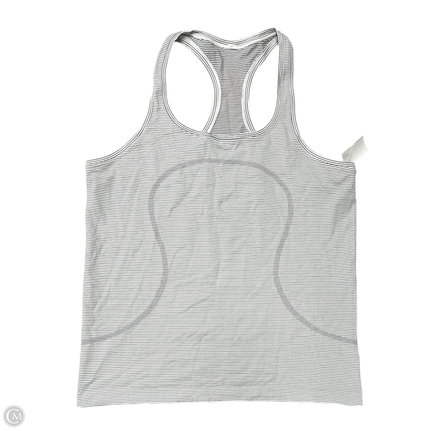 Athletic Tank Top By Lululemon In Black & White, Size: 14
