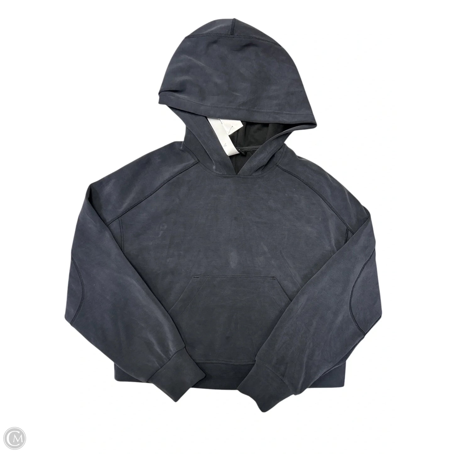 Athletic Sweatshirt Hoodie By Lululemon In Grey, Size: 4