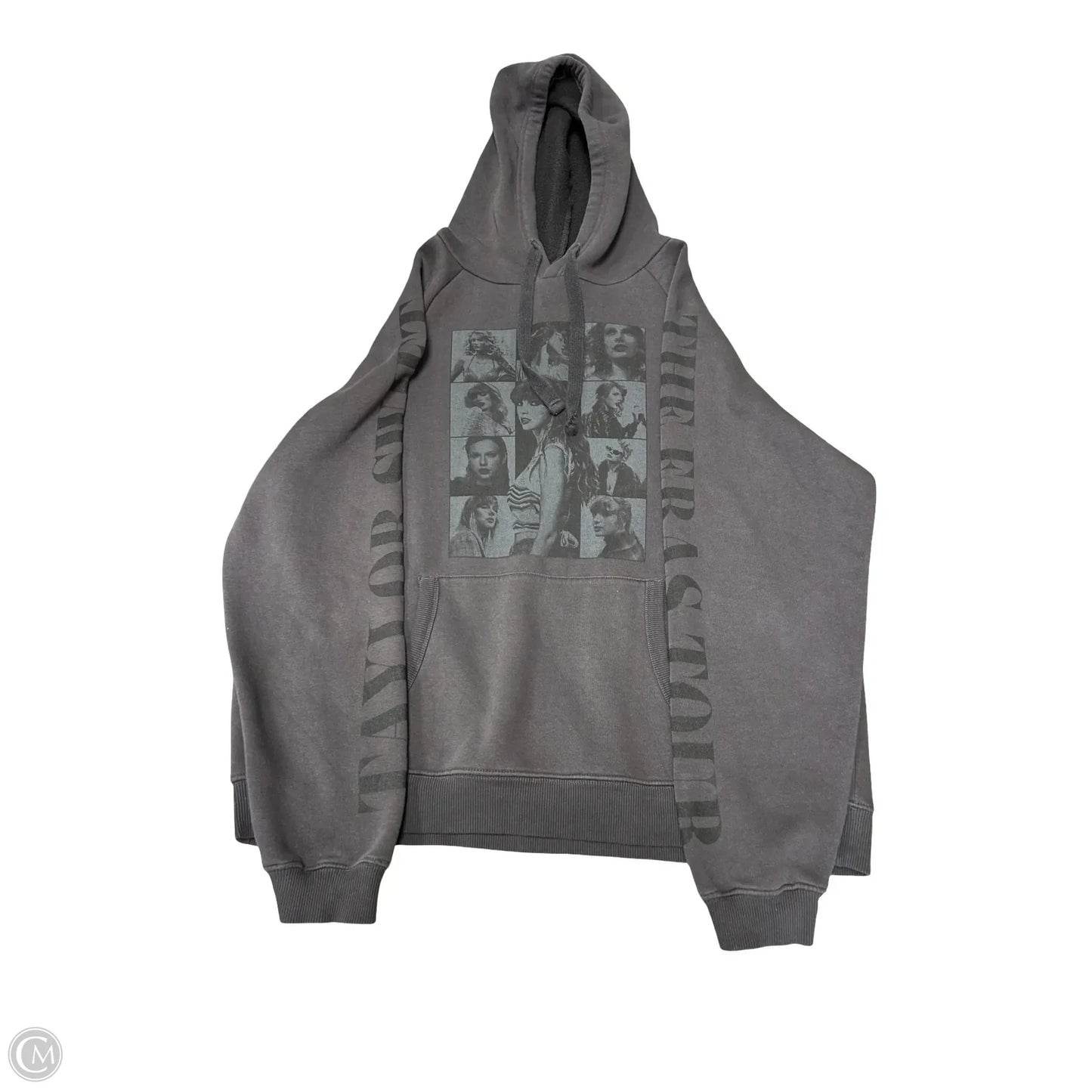 Sweatshirt Hoodie By Clothes Mentor In Grey, Size: L