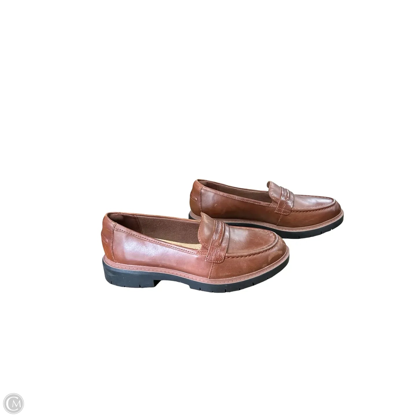 Shoes Flats By Clarks In Brown, Size: 8.5