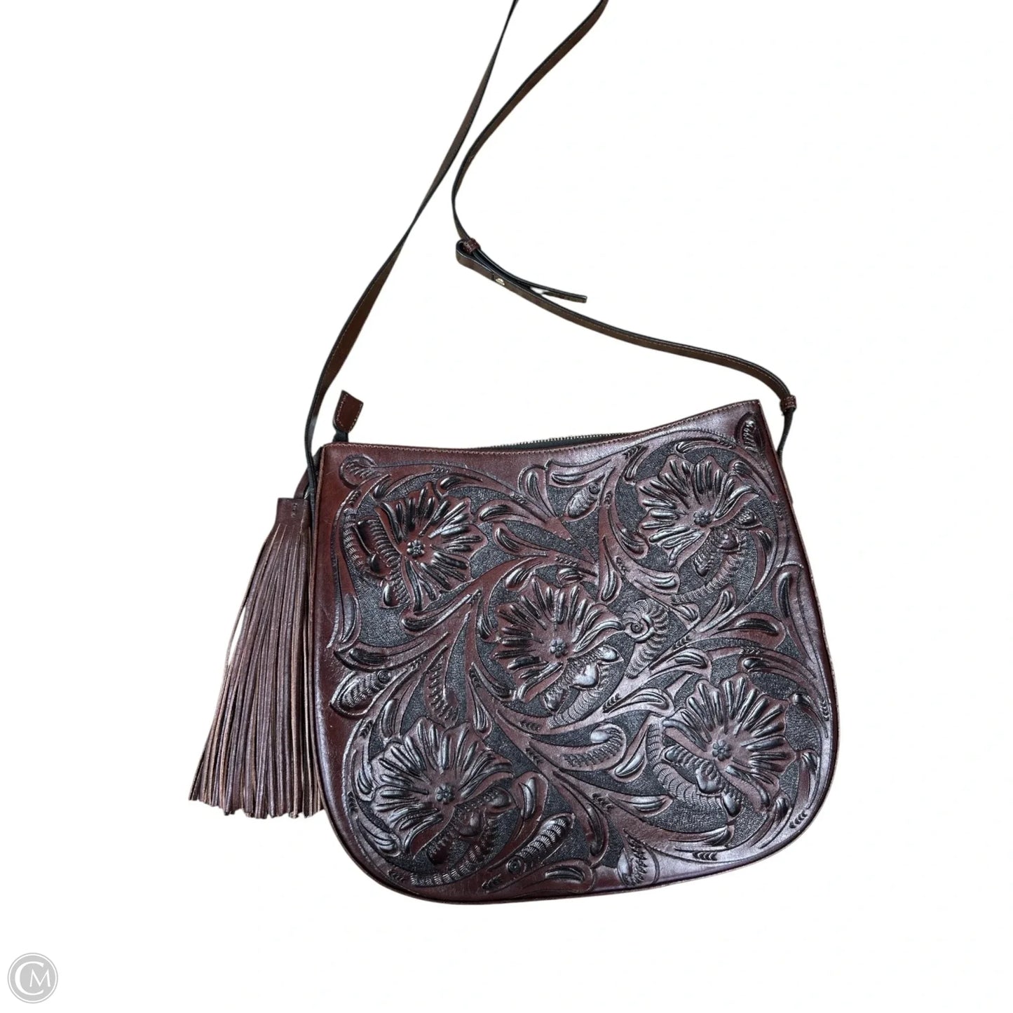 Crossbody Leather By Cma, Size: Large