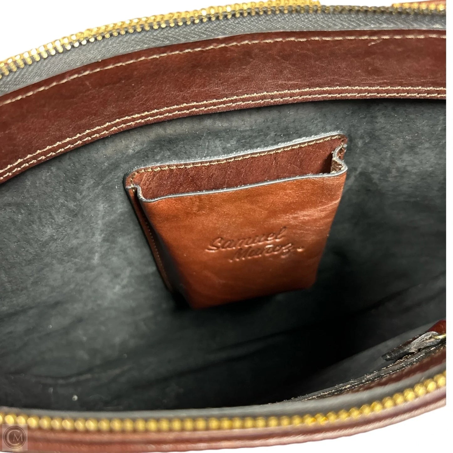 Crossbody Leather By Cma, Size: Large