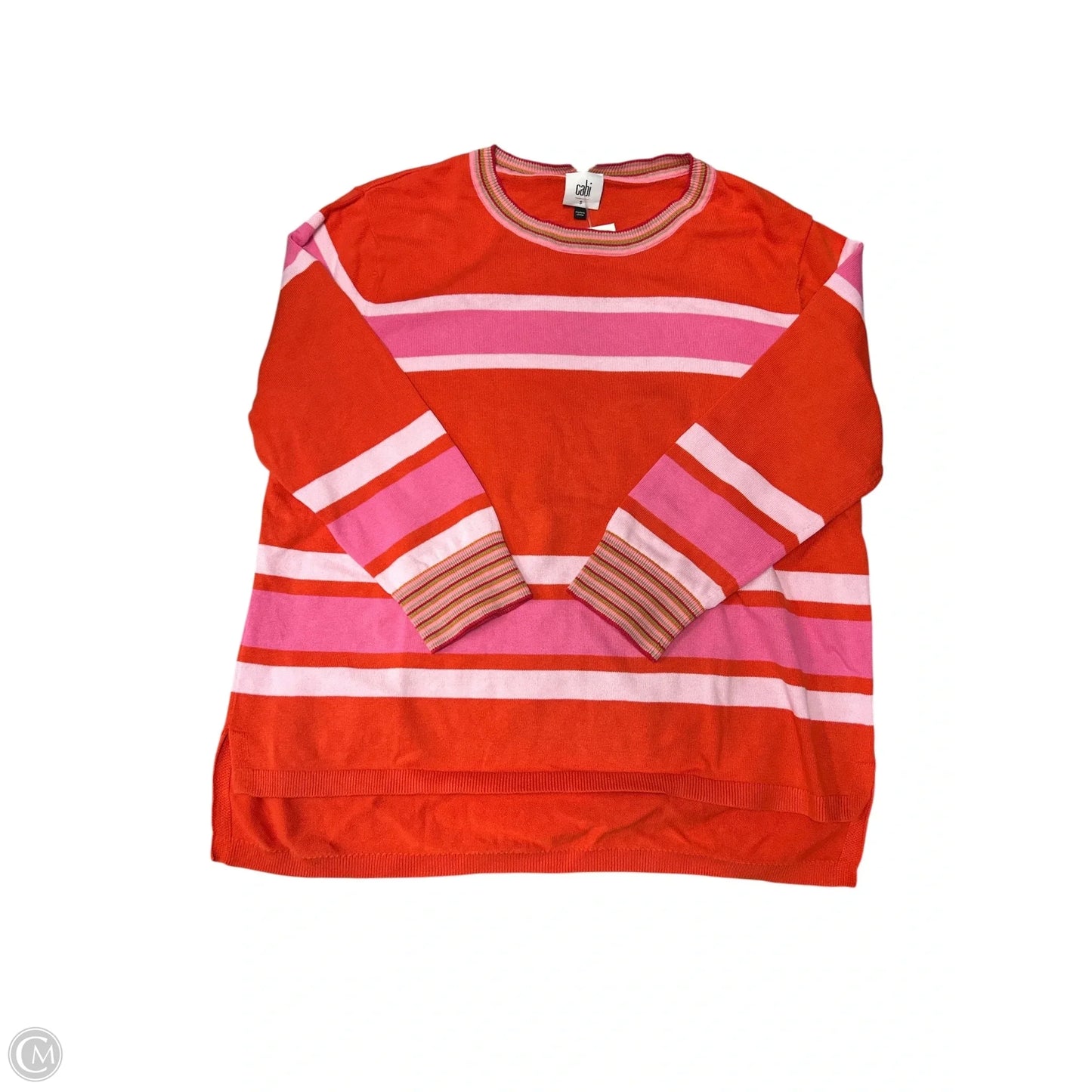 Top Long Sleeve By Cabi In Orange, Size: S