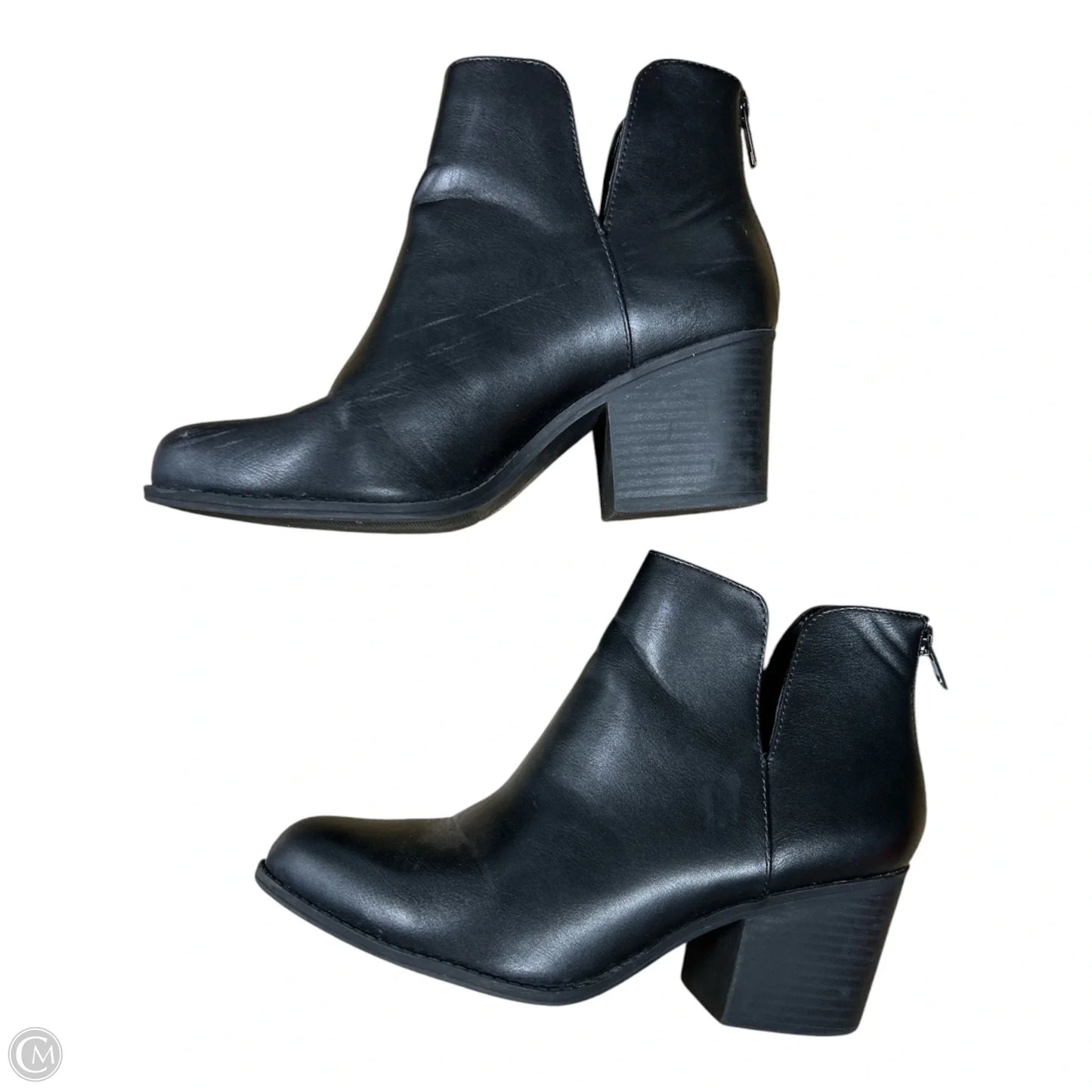 Boots Ankle Heels By Soda In Beige, Size: 8
