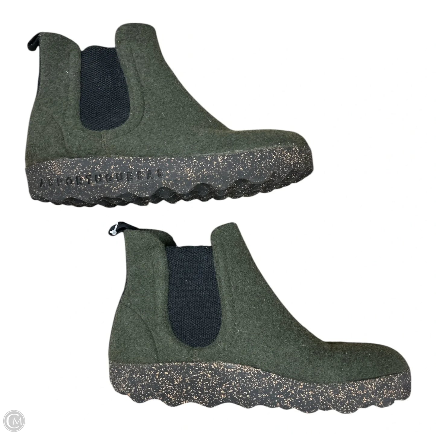 Boots Ankle Flats By Clothes Mentor In Green, Size: 9